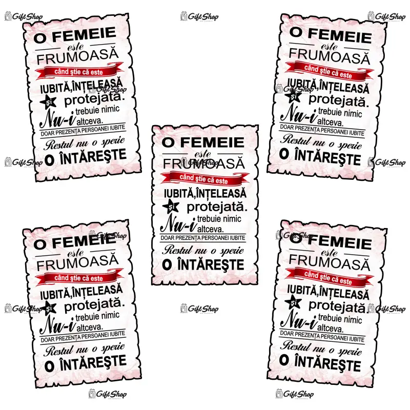 O femeie este frumoasa..., magnet frigider mgs085